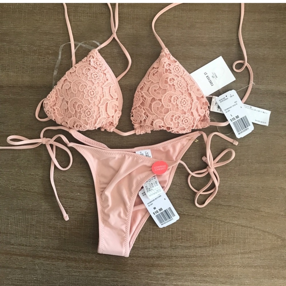ISO THIS BIKINI FOREVER 21 BLUSH